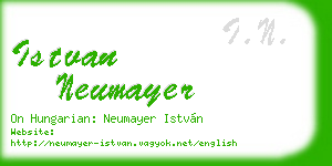 istvan neumayer business card